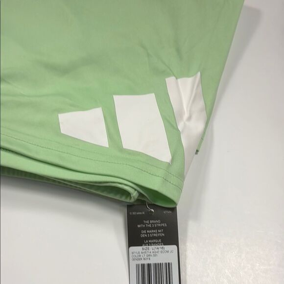 Adidas Light Green Athletic Shorts - Picture 4 of 6